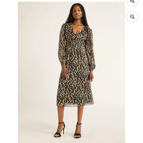 sofia by sofia vergara Dresses & Skirts - Sofia Vergara Women's Empire Maxi Dress with Long Sleeves, Mid Calf Size  L